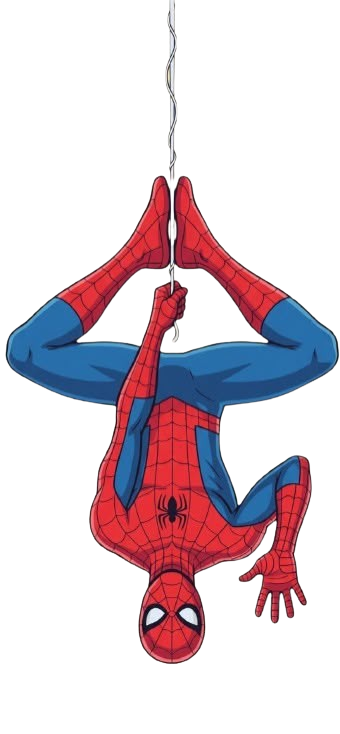 Hanging Spider-Man